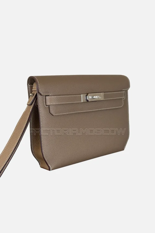 Hermes Kelly Depeches 25 Togo Colour Etoupe PHW
