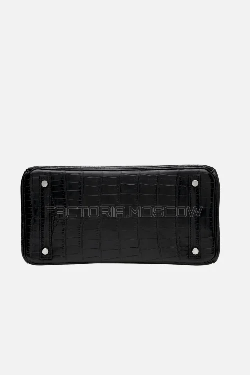 Hermes Birkin 30 Matte Black Niloticus Crocodile PHW