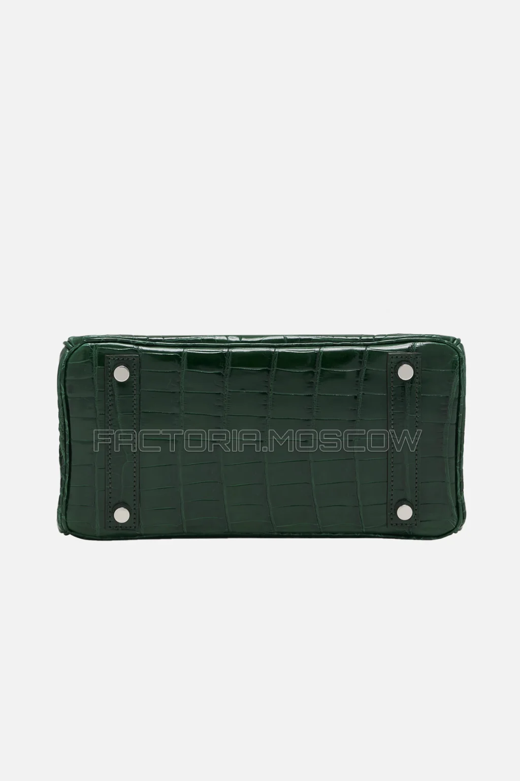 Hermes Birkin 25 Shiny Vert Fonce Niloticus Crocodile PHW