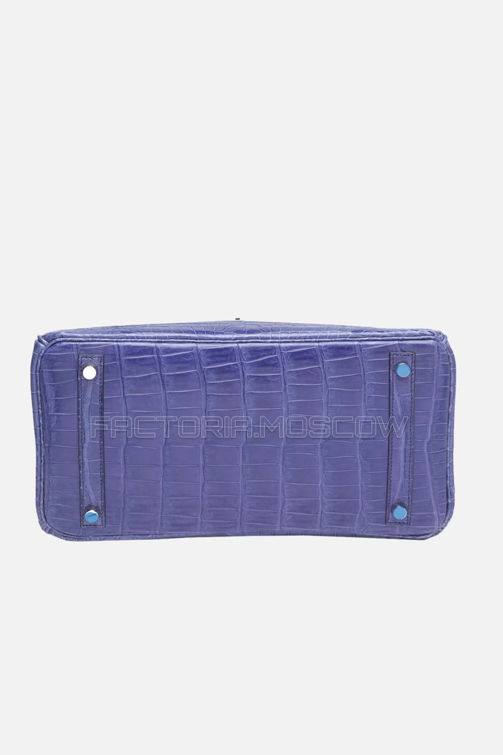 Hermes Birkin 30 Shiny Bleu Brighton Porosus Crocodile PHW