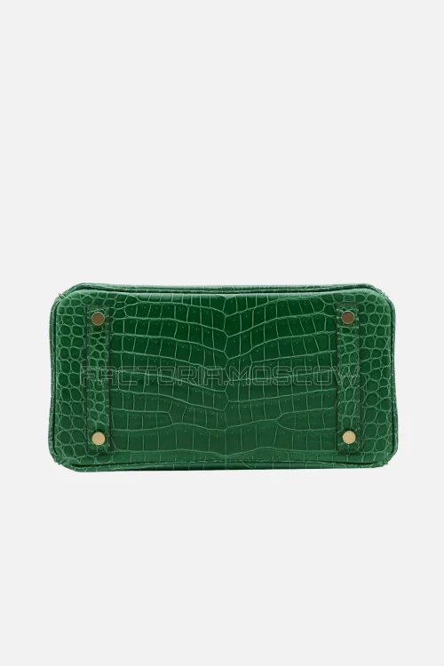 Hermes Birkin 25 Shiny Cactus Porosus Crocodile GHW