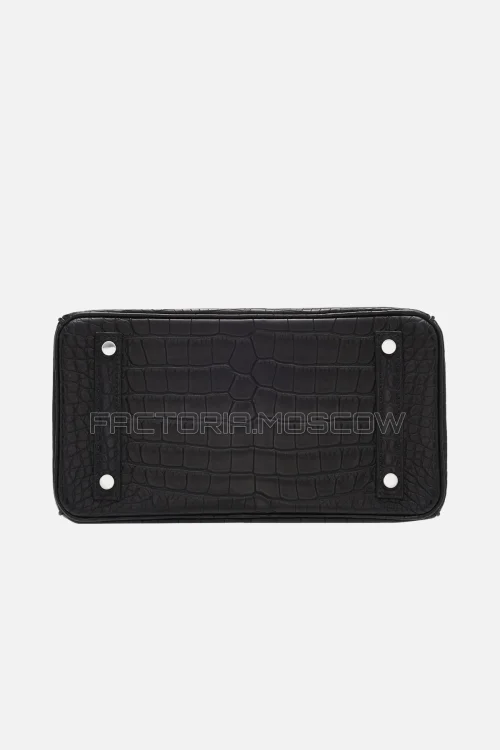 Hermes Birkin 25 Alligator Matte Black PHW