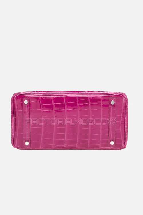 Hermes Birkin 30 Shiny Rose Tyrien Niloticus Crocodile PHW
