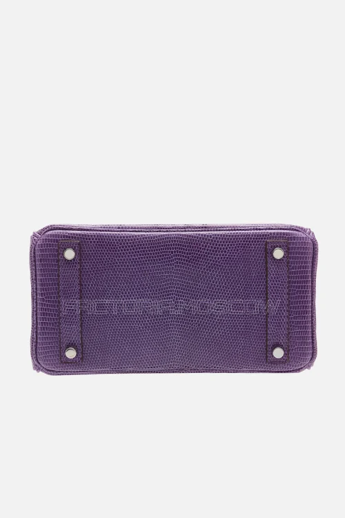Hermes Birkin 25 Shiny Violet Niloticus Lizard PHW