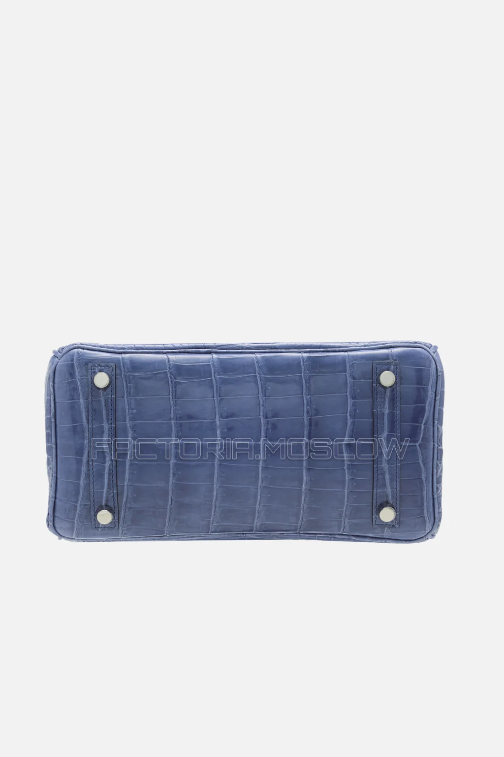 Hermes Birkin 25 Shiny Bleu Brighton Niloticus Crocodile PHW