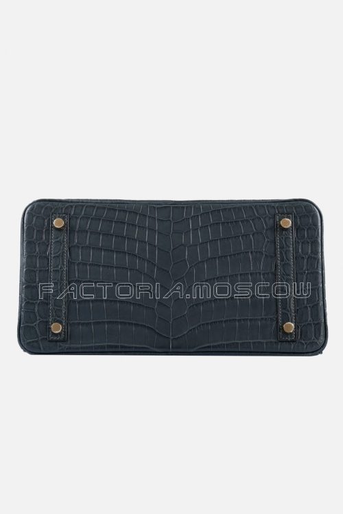 Hermes Birkin 30 Shiny Vert Fonce Niloticus Crocodile GHW