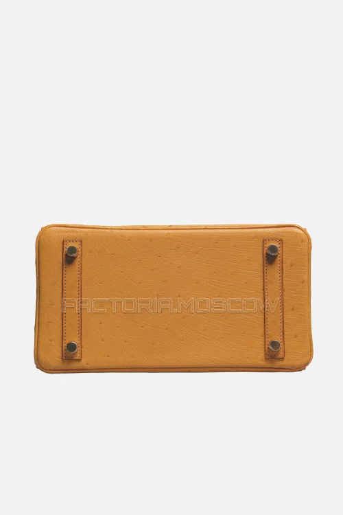 Hermes Birkin 25 Saffron Ostrich GHW