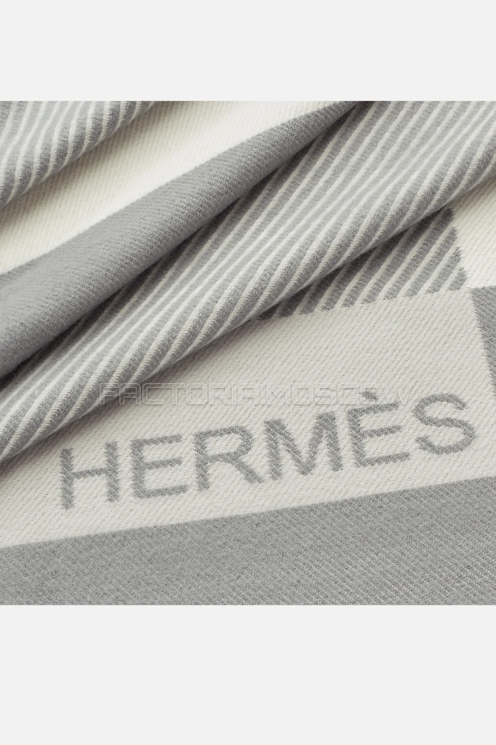 Hermes H Riviera blanket Colour Gris