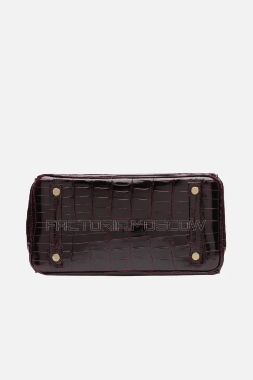 Hermes Birkin 25 Shiny Bordeaux Niloticus Crocodile GHW