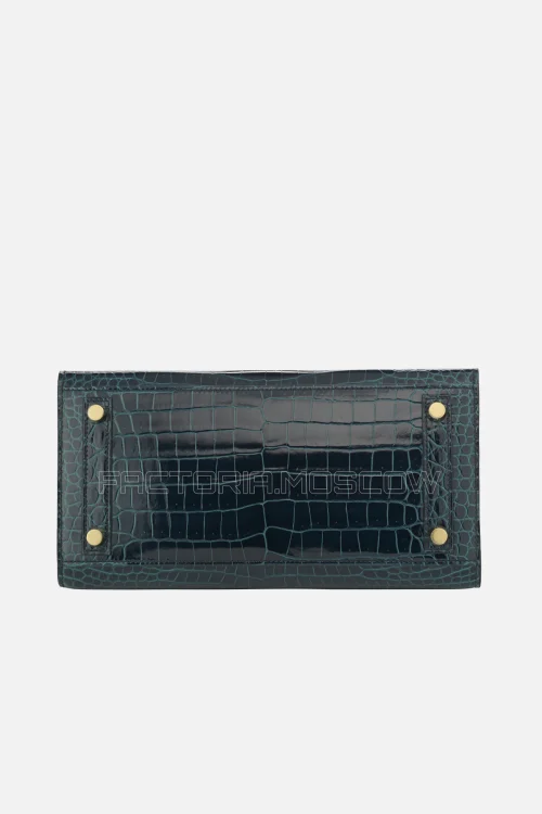 Hermes Birkin Sellier 25 Shiny Vert Rousseau Porosus Crocodile GHW