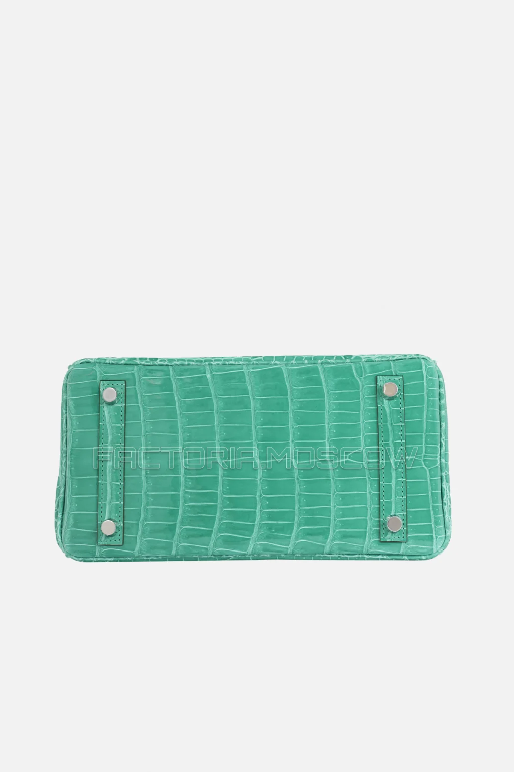 Hermes Birkin 25 Shiny Vert Jade Porosus Crocodile PHW