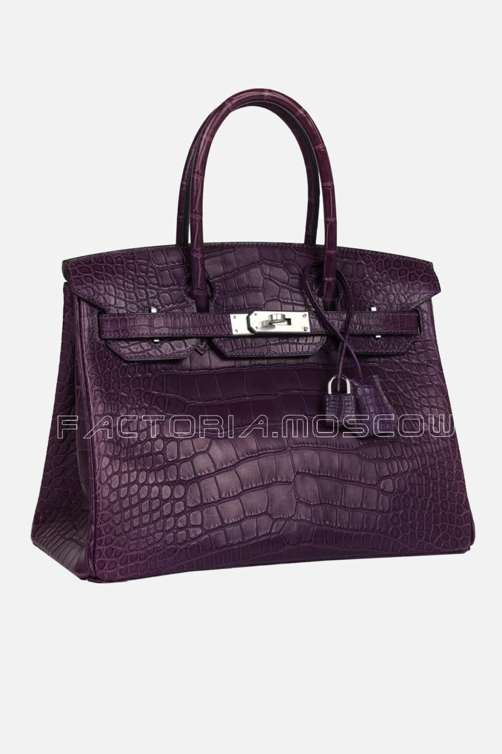 Hermes Birkin 30 Matte Amethyste Alligator PHW