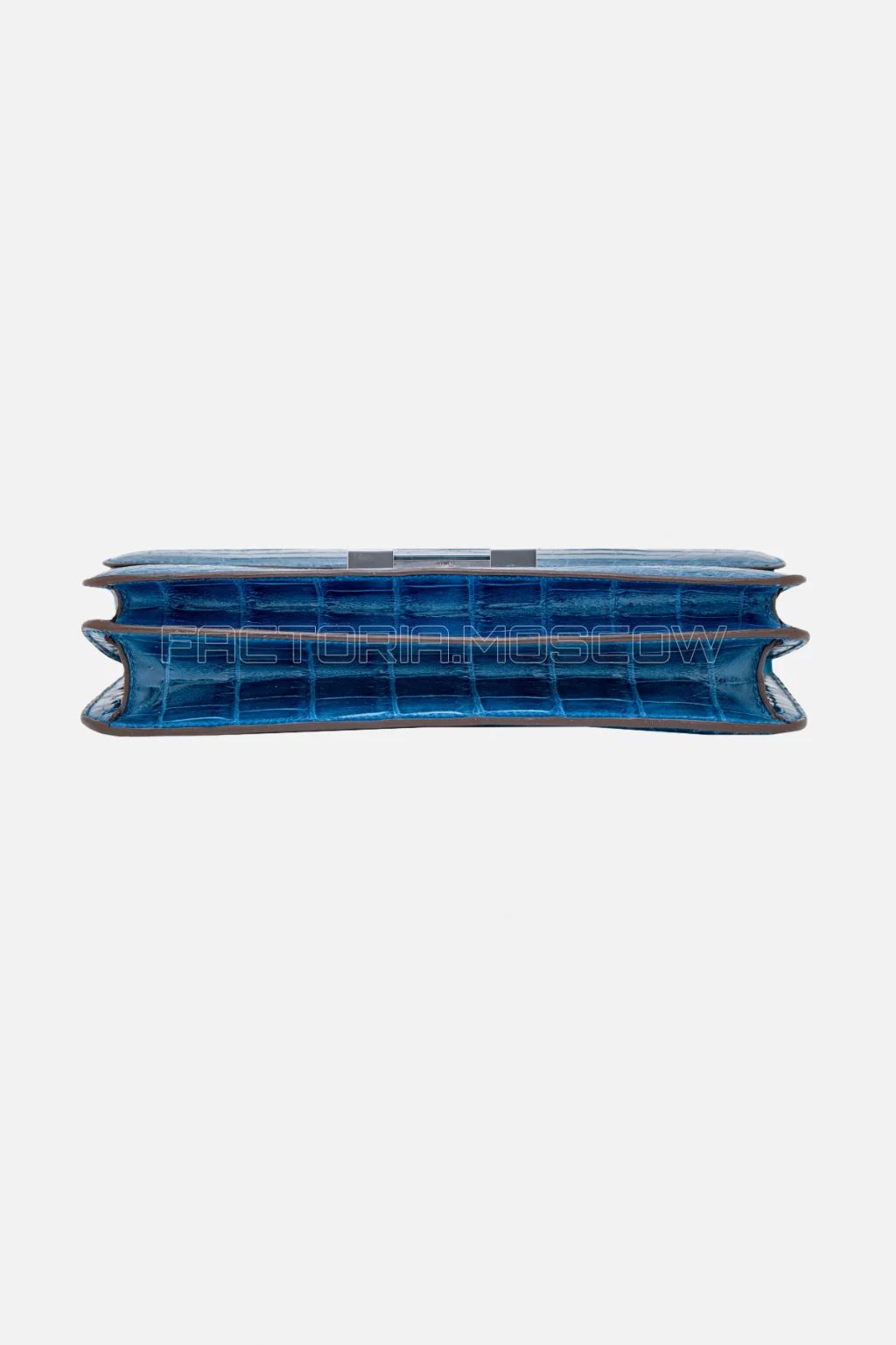 Hermès Constance Elan Bleu Izmir Shiny Niloticus Crocodile PHW