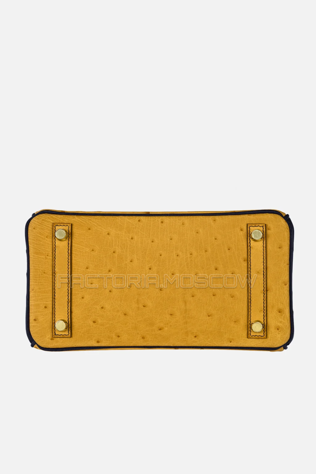 Hermes Birkin 25 Safran/Indigo Ostrich GHW