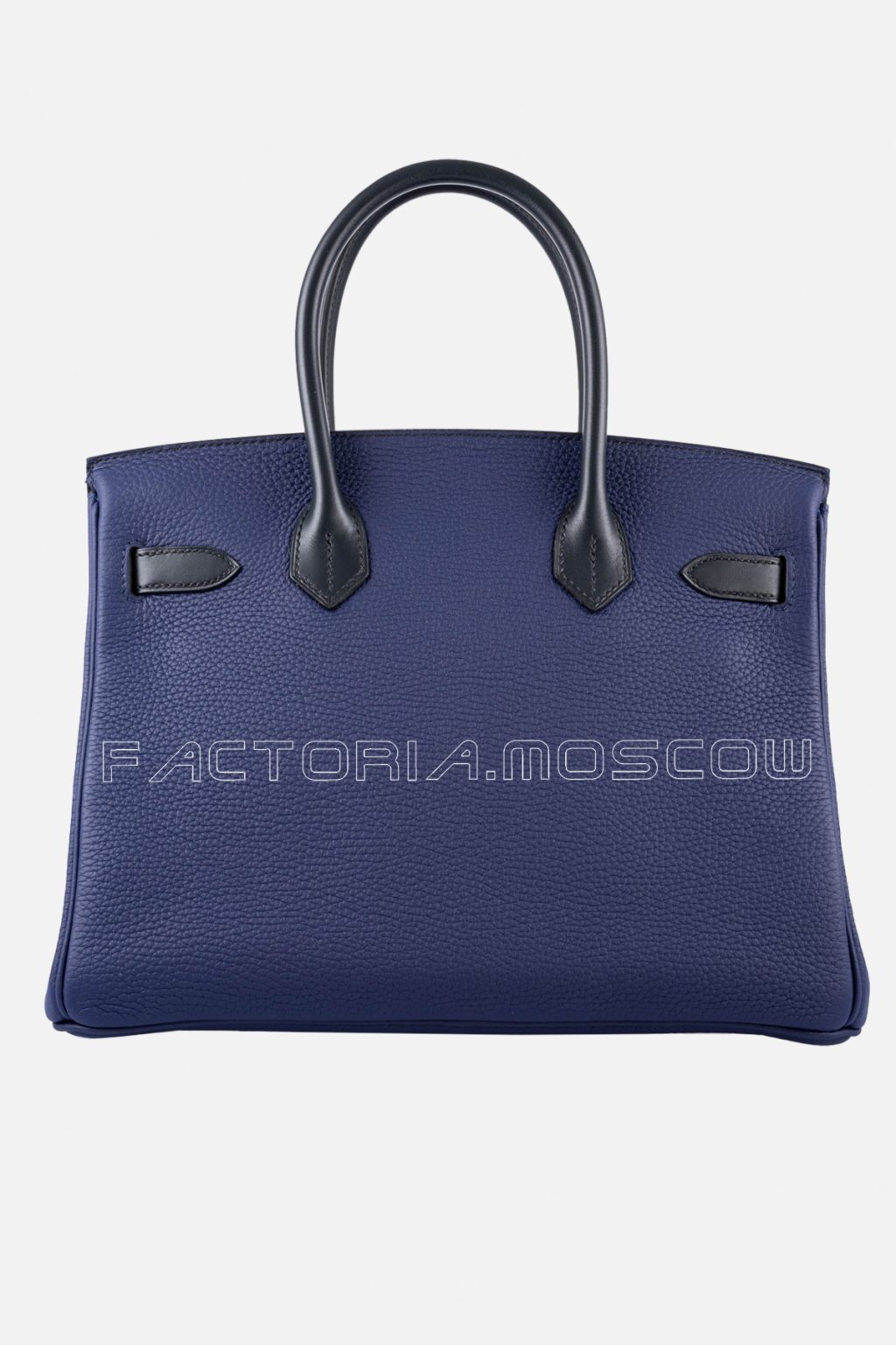 Hermes Birkin 30 Bleu Encre Clemence/Bleu Obscur Sombrero GHW