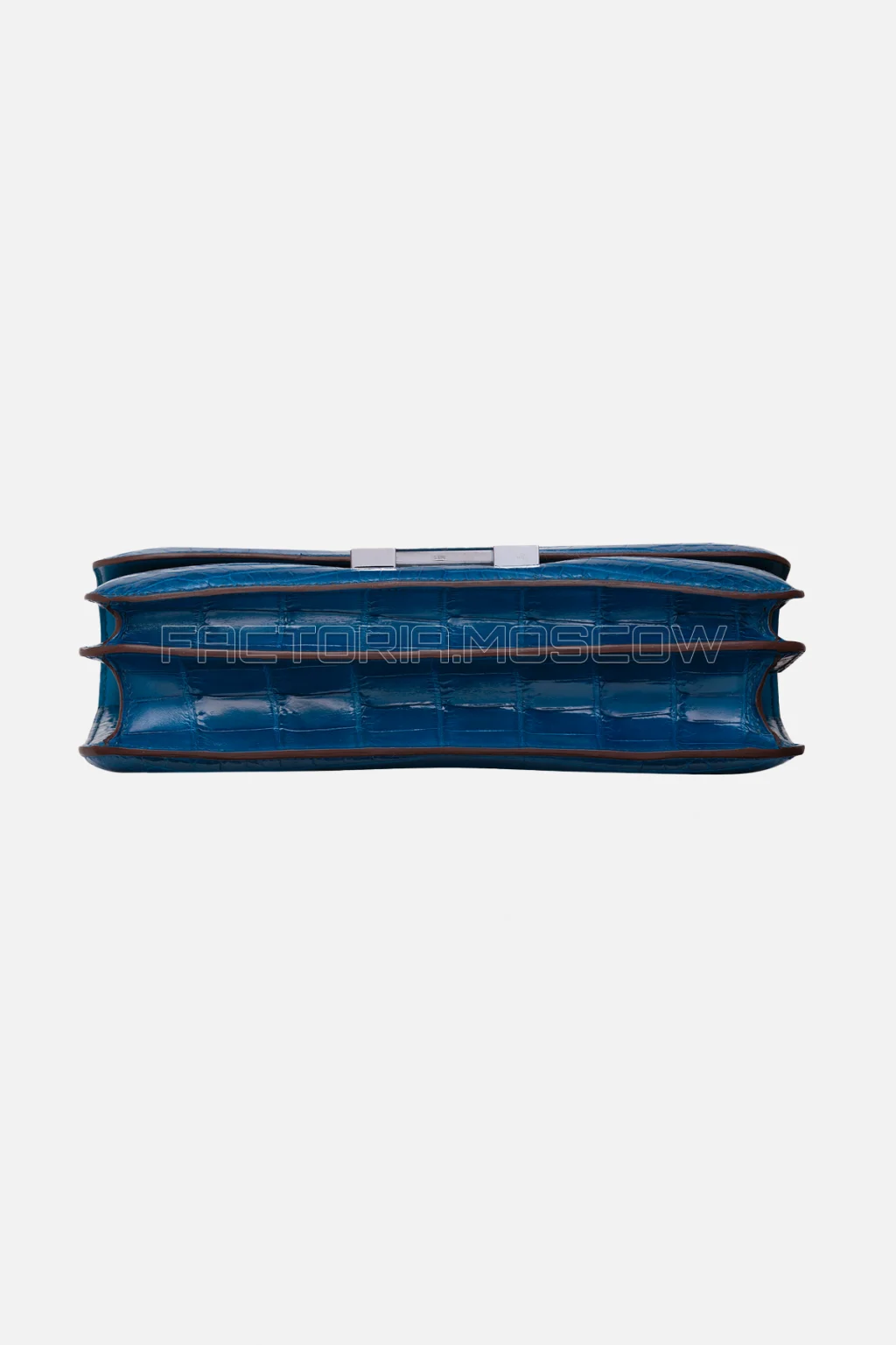 Hermès Constance Elan Bleu Mykonos Shiny Niloticus Crocodile PHW