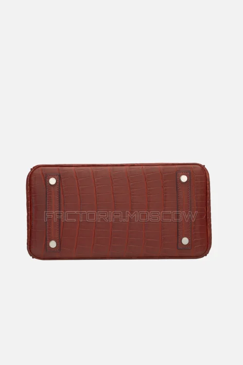 Hermes Birkin 25 Matte Alligator Rouge H PHW