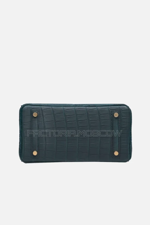 Hermes Birkin 25 Matte Vert Rousseau Alligator GHW