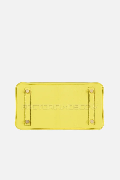 Hermes Birkin 25 Chevre Lime/Bleu Saphir GHW