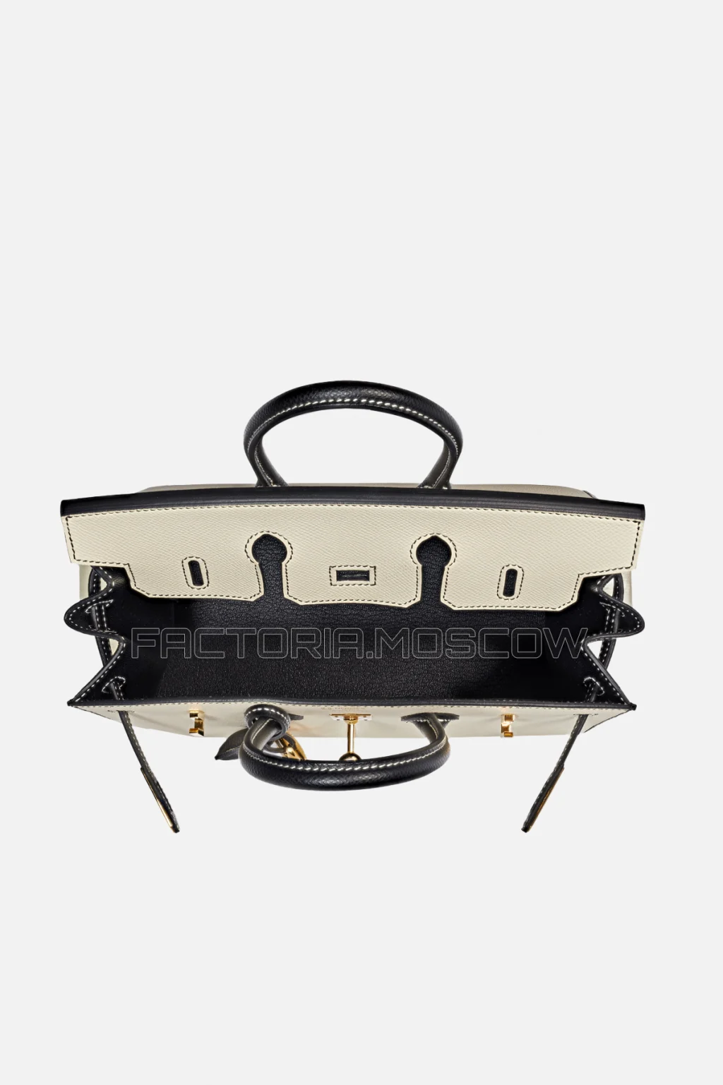 Hermes Birkin Sellier 25 Epsom Nata/Black GHW
