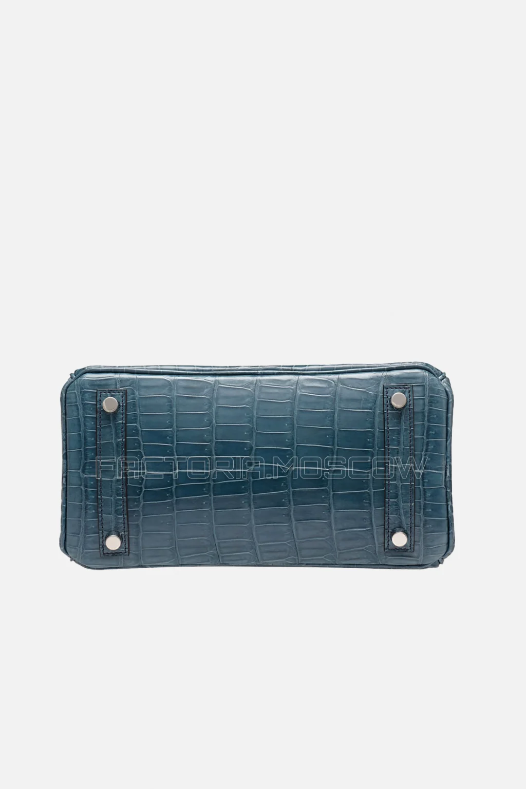 Hermes Birkin 25 Shiny Bleu Tempete Niloticus Crocodile PHW