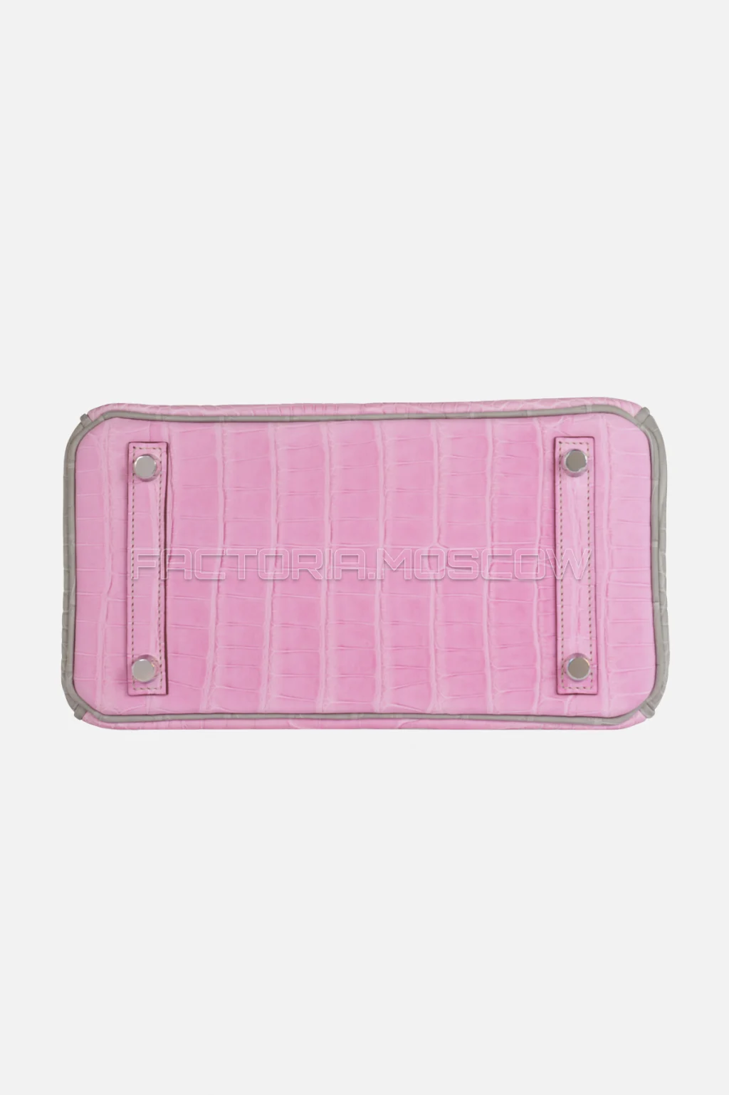 Hermes HSS Birkin 25 Matte Alligator Pink/Gris Perle PHW