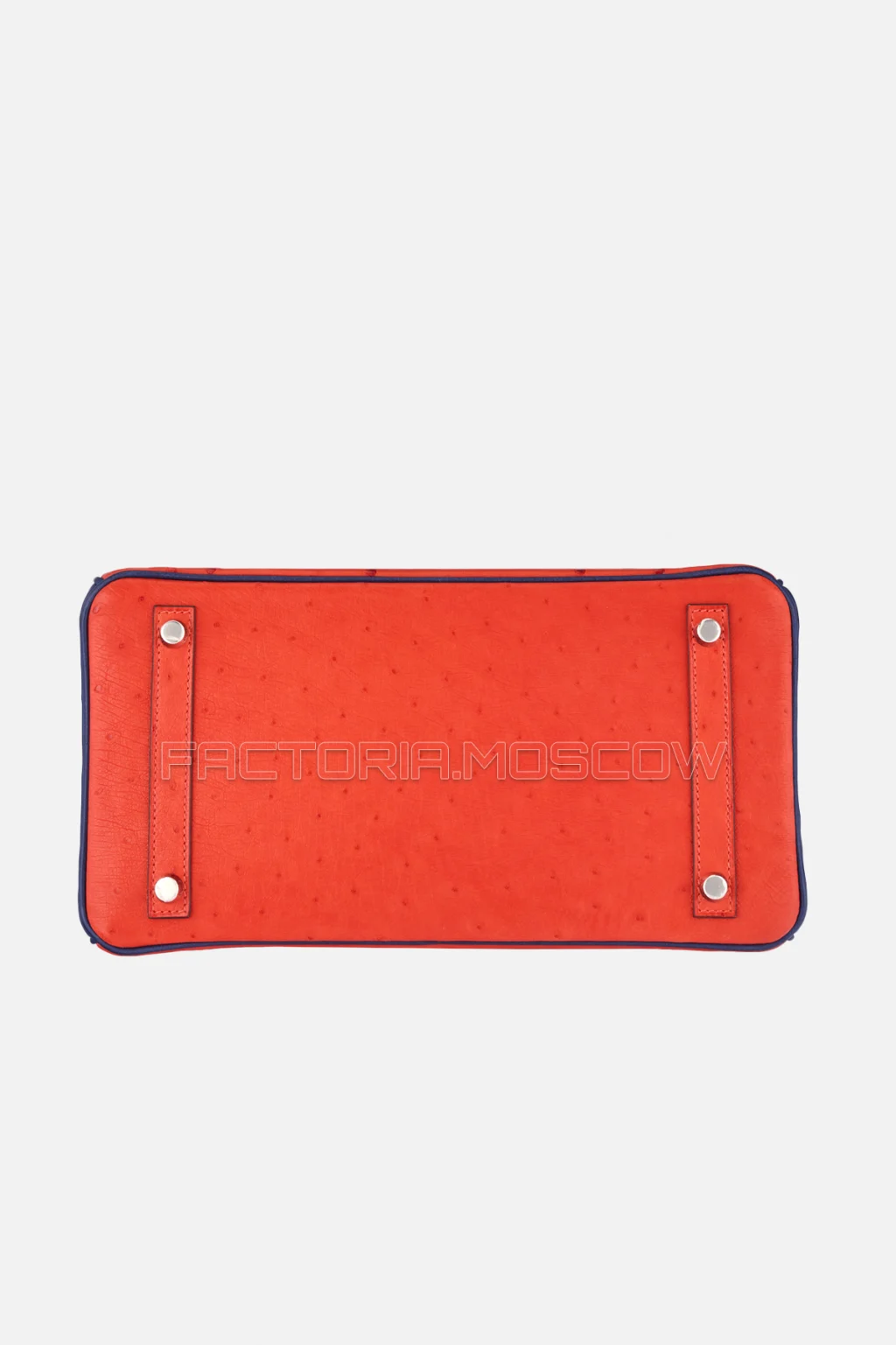 Hermes Birkin 30 Capucine/Bleu Iris Ostrich PHW