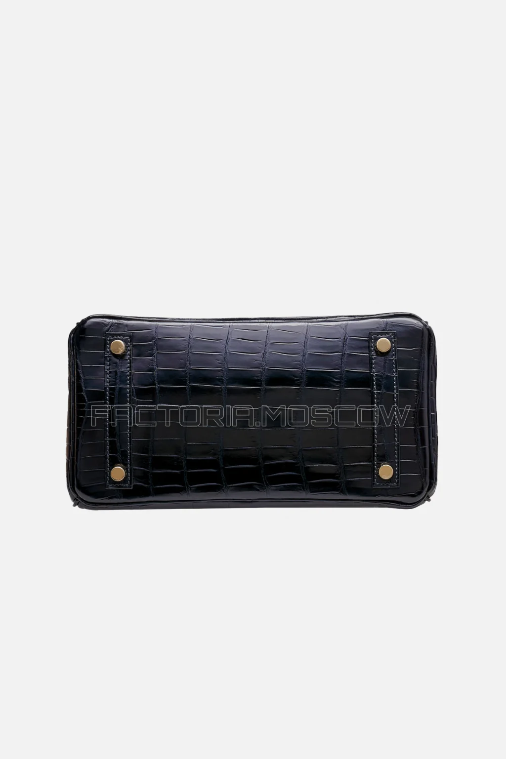 Hermes Birkin 25 Shiny Bleu Marine Niloticus Crocodile GHW