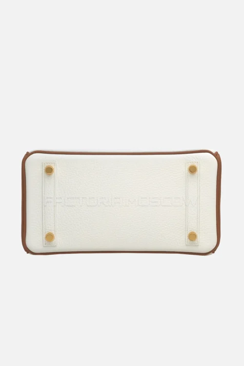 Hermes HSS Birkin 25 Clemence White/Gold GHW