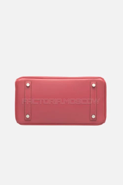 Hermes Birkin Sellier 25 Tadelakt Rose Lipstick PHW
