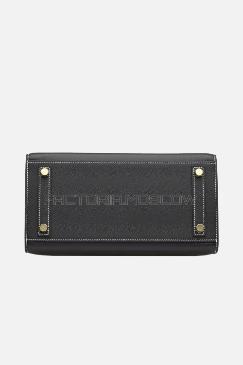 Hermes HSS Birkin Sellier 25 Epsom Black/Nata GHW