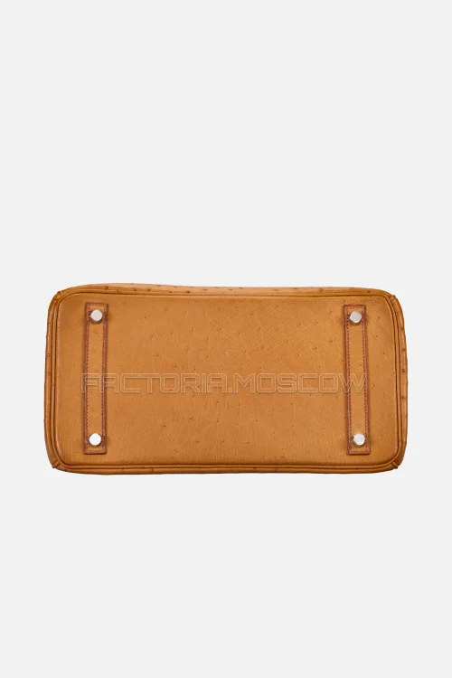 Hermes Birkin 30 Cognac Ostrich PHW