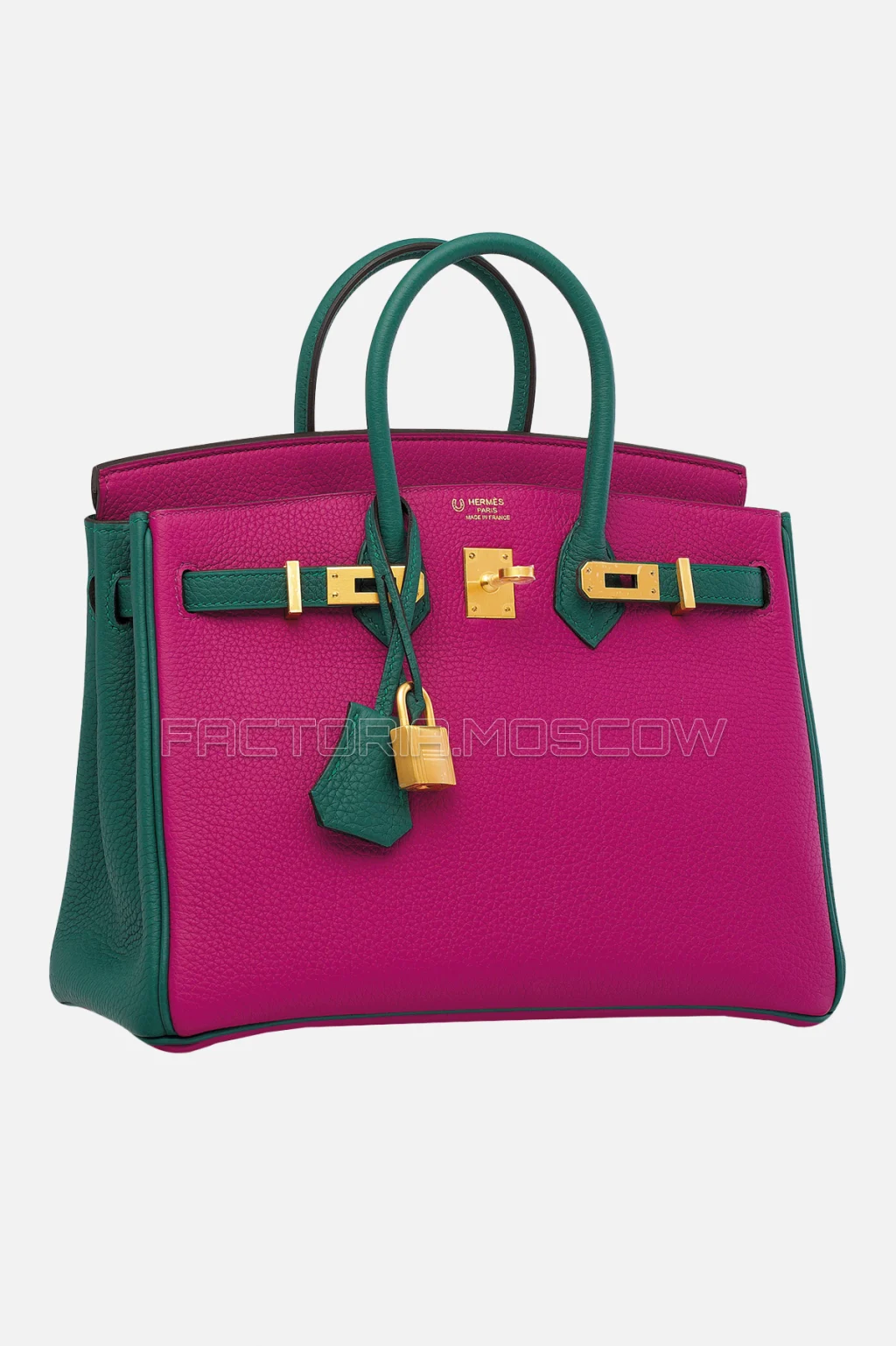 Hermes HSS Birkin 25 Clemence Magnolia/Malachite GHW