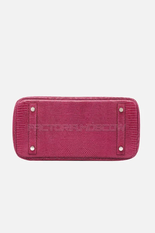 Hermes Birkin 25 Shiny Fuchsia Salvator Lizard PHW