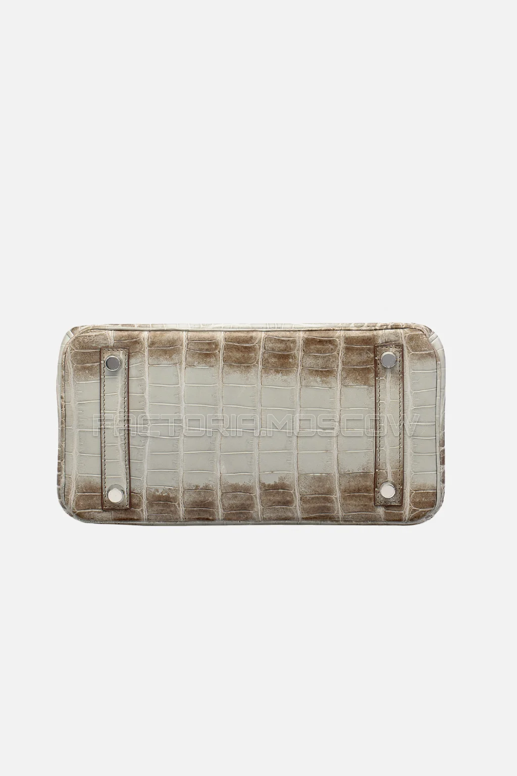 Hermes Birkin 25 Matte Gris Cendre Himalaya Niloticus Crocodile PHW