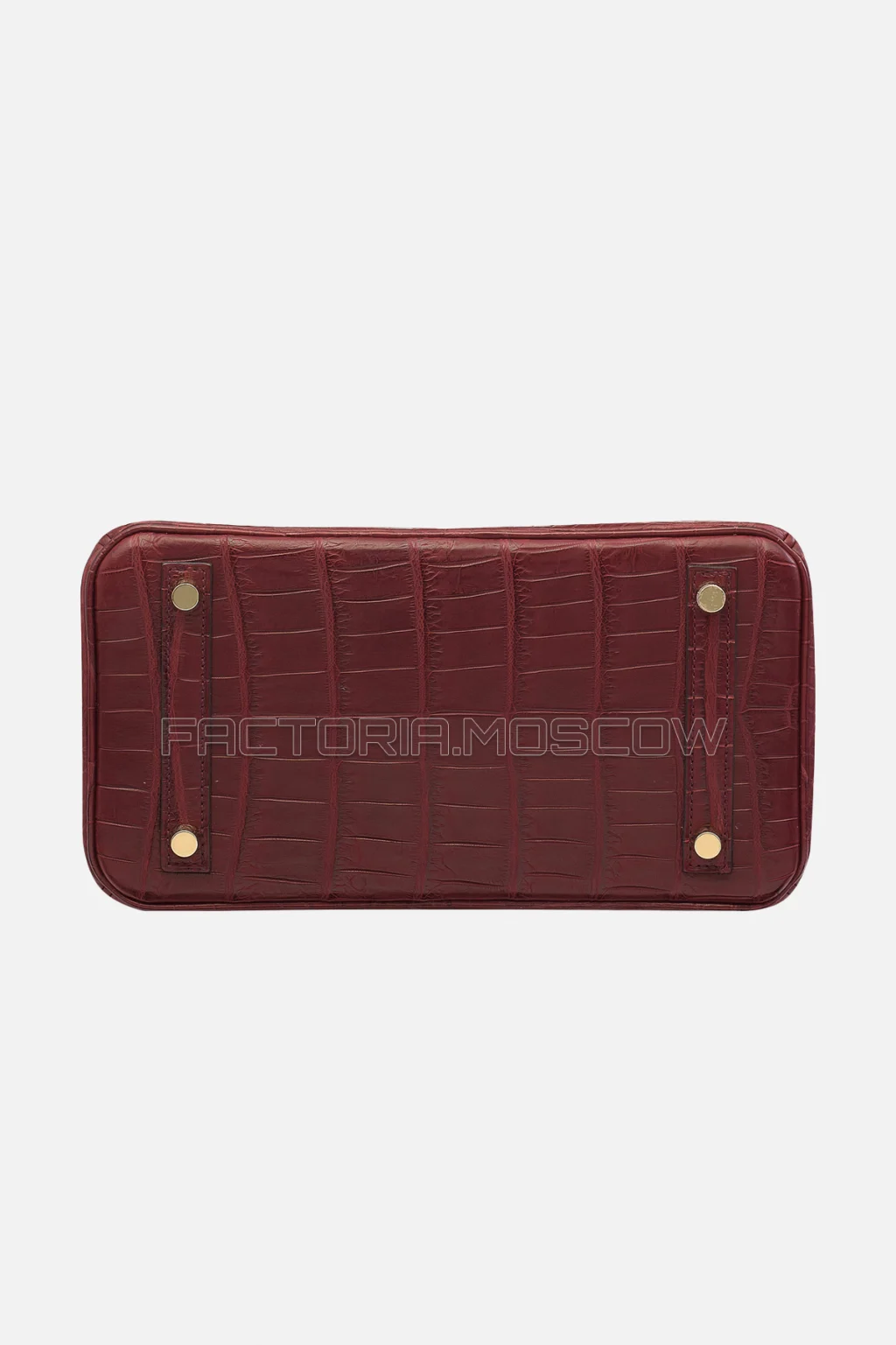 Hermes Birkin 25 Matte Bourgogne Niloticus Crocodile GHW