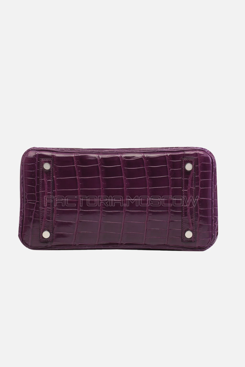 Hermes Birkin 25 Shiny Amethyste Niloticus Crocodile PHW