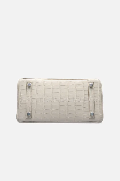 Hermes Birkin 25 Alligator Matte Beton PHW