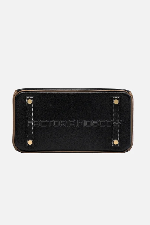 Hermes HSS Birkin 25 Chevre Black/Etoupe GHW