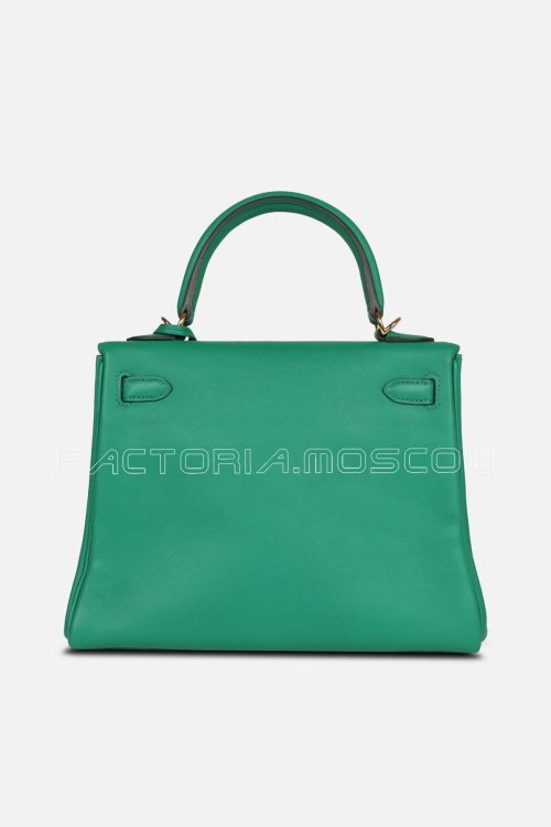 Hermès Retourne Kelly 25 Vert Vertigo Swift GHW