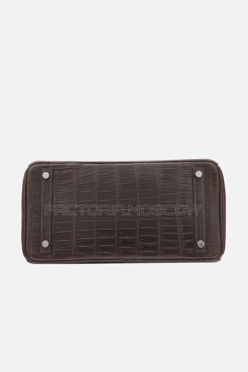 Hermes Birkin 30 Matte Ébene Niloticus Crocodile PHW