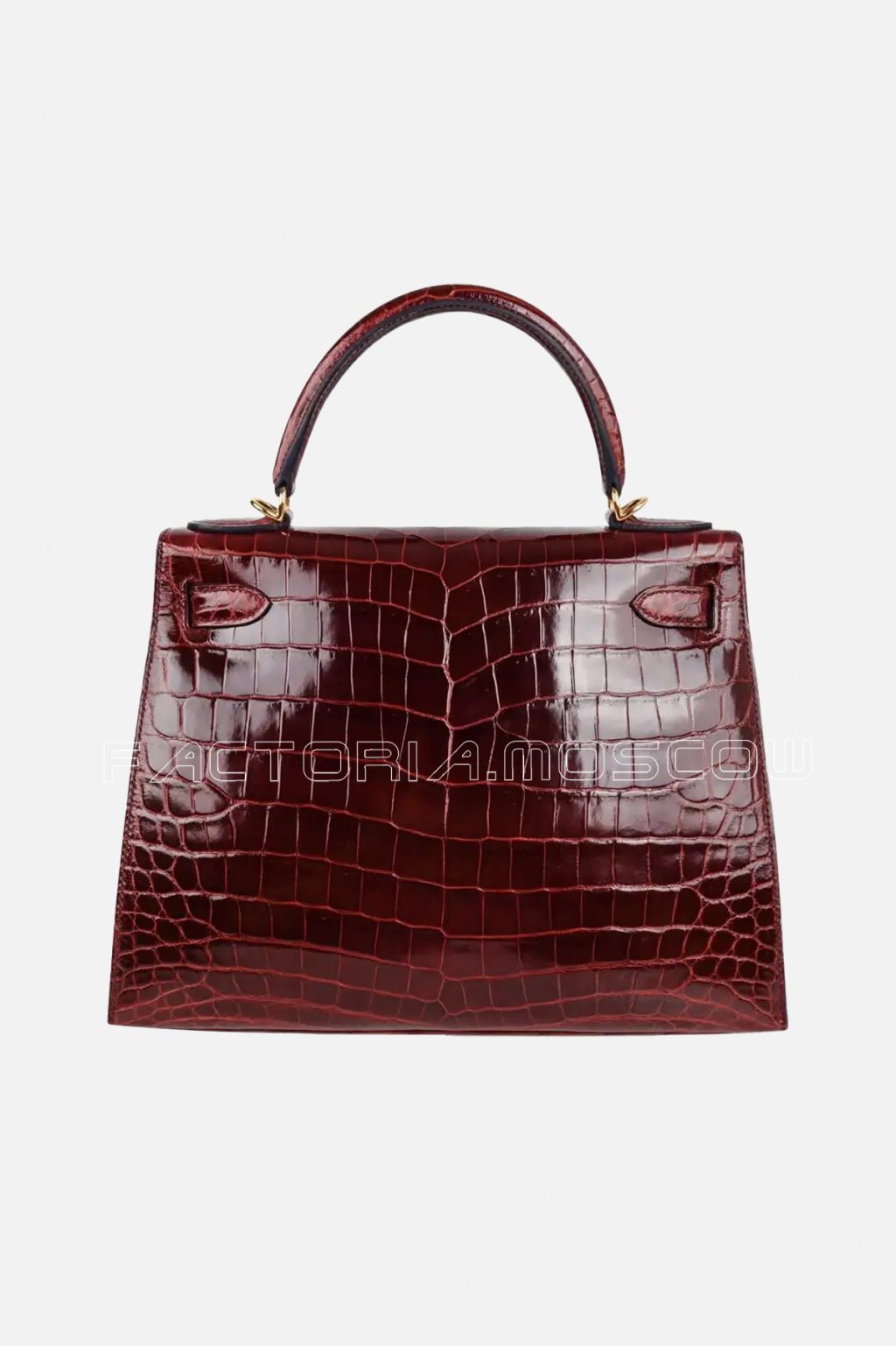 Hermes Kelly 28 Bag Sellier Bourgogne Red Navy Contour Crocodile GHW