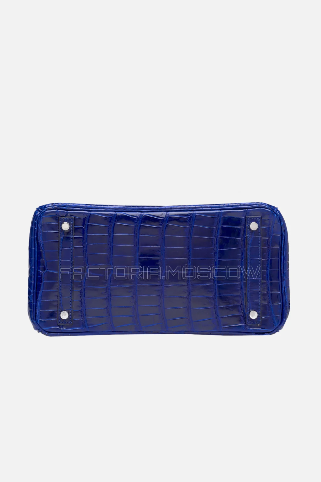 Hermes Birkin 30 Shiny Bleu Saphir Porosus Crocodile PHW