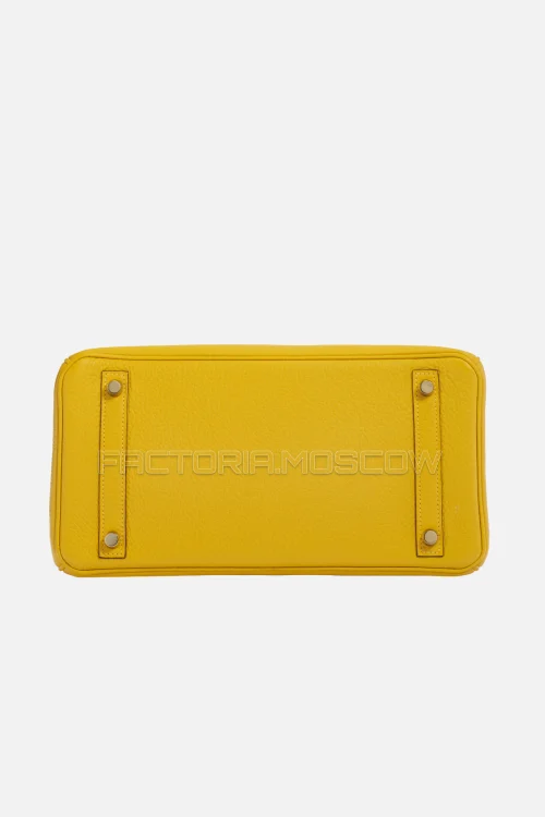 Hermes Birkin 30 Jaune D'Or Clemence GHW
