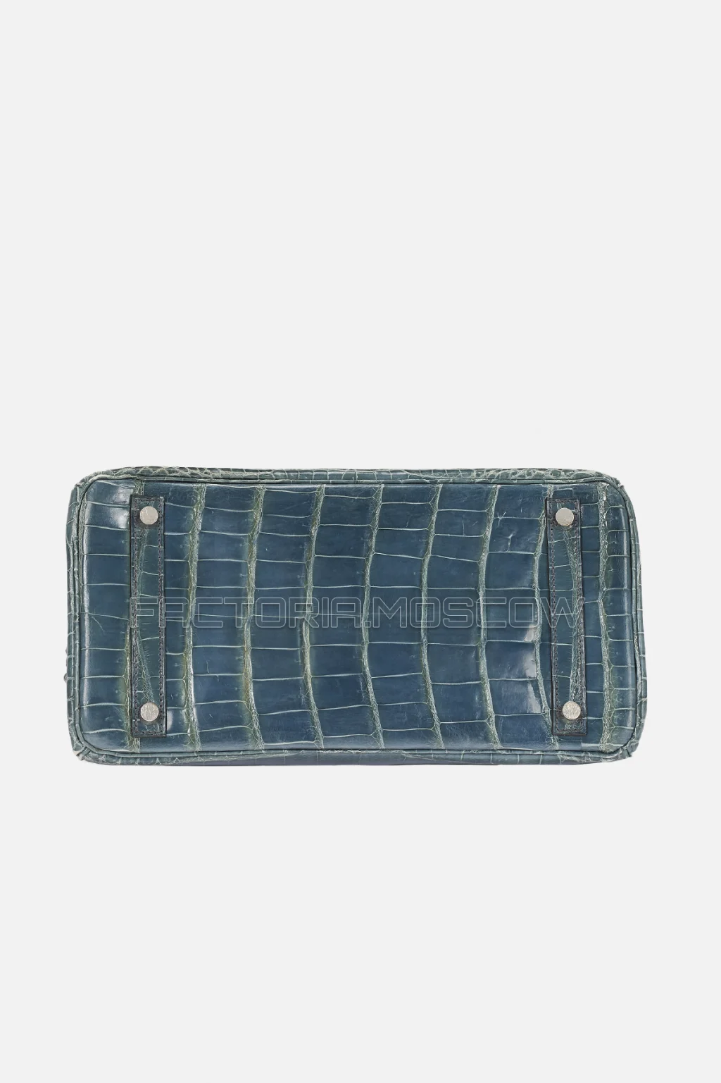 Hermes Birkin 30 Shiny Bleu Jean Niloticus Crocodile PHW