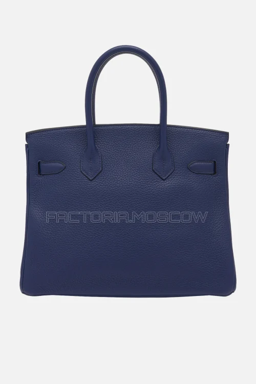 Hermes Birkin 30 Bleu Saphir Clemence PHW
