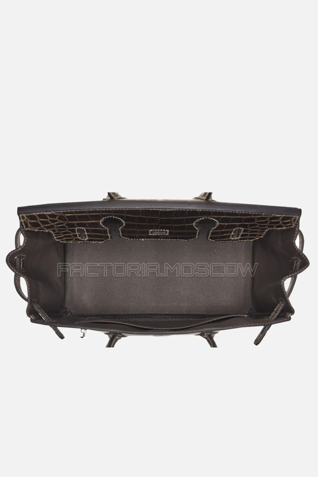 Hermes Birkin 30 Shiny Graphite Niloticus Crocodile PHW