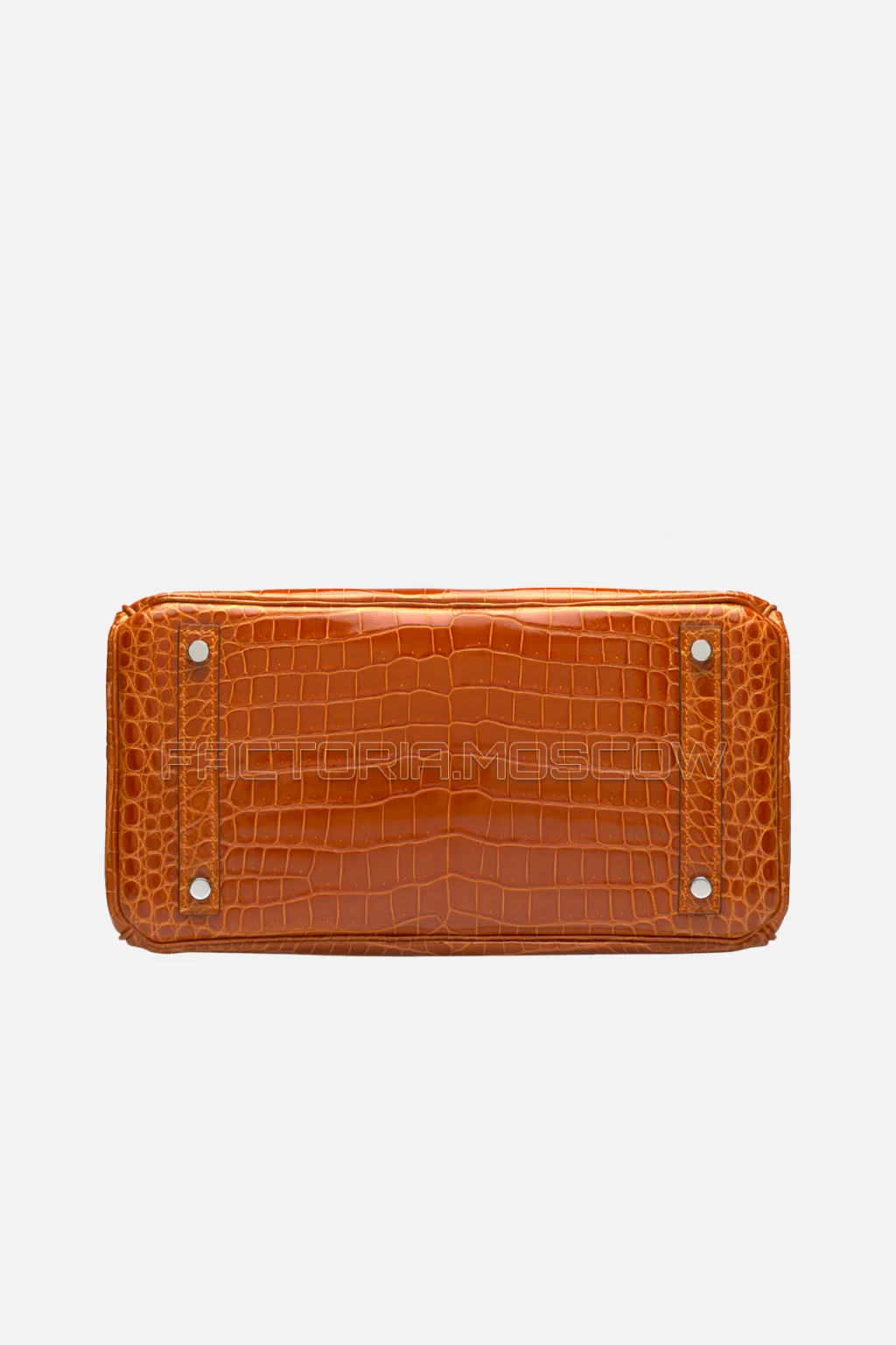 Hermes Birkin 30 Shiny Orange Poppy Porosus Crococdile PHW