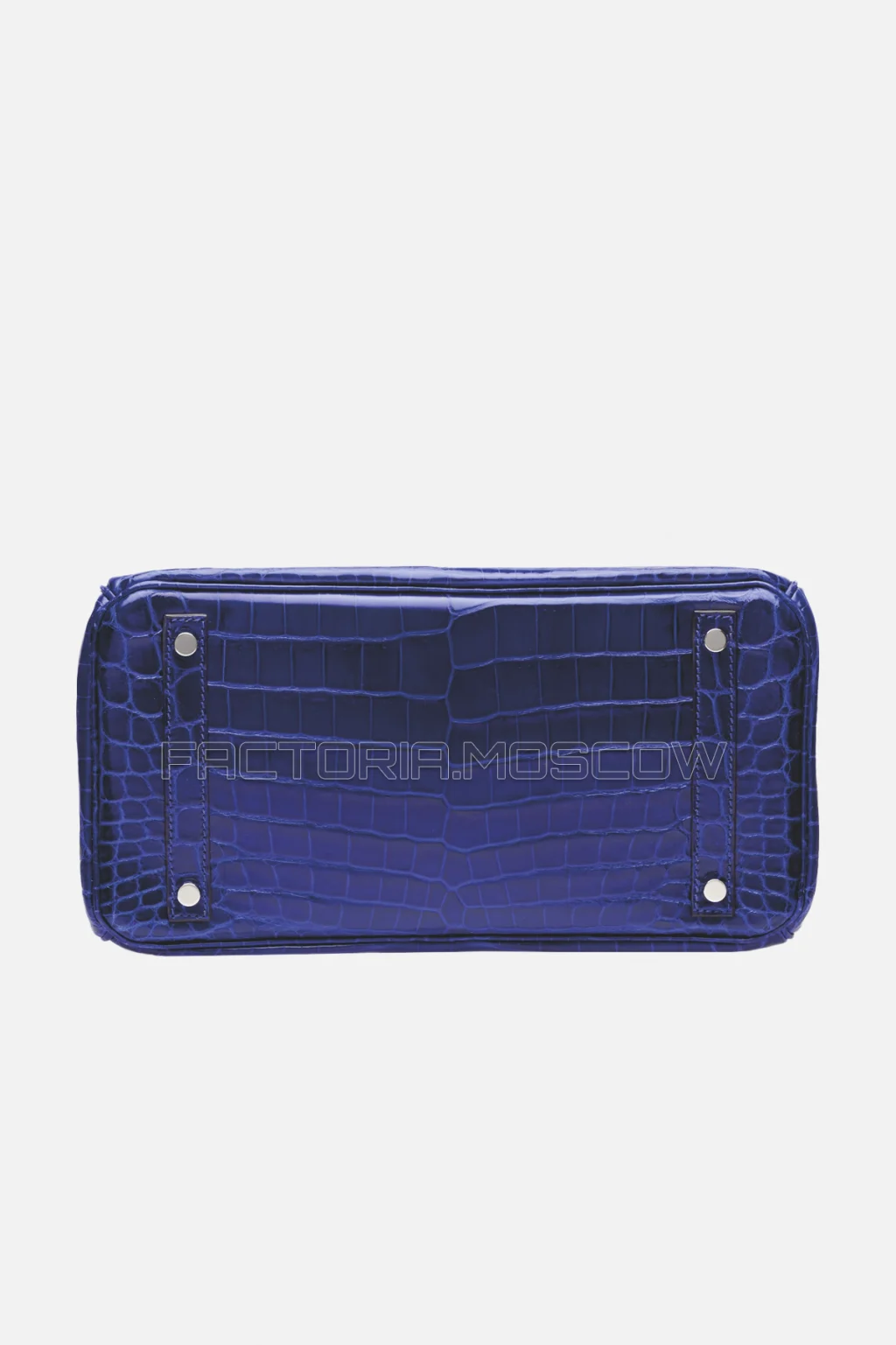 Hermes Birkin 30 Shiny Bleu Électrique Niloticus Crocodile PHW
