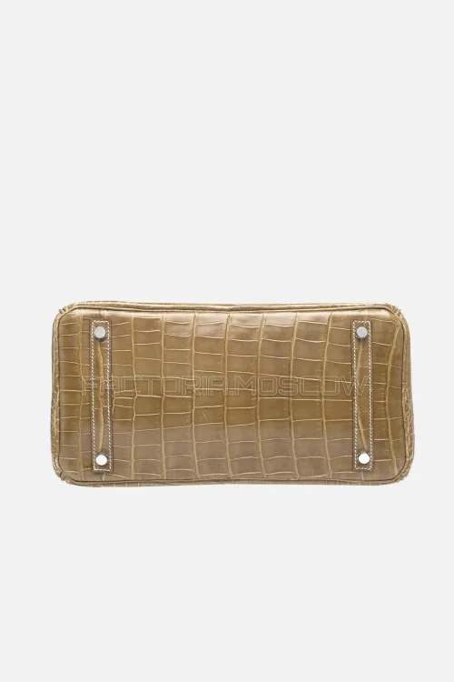 Hermes Birkin 30 Shiny Ficelle Niloticus Crocodile PHW